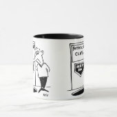 Mug Potholing Club Doorway. Potholer (Centre)