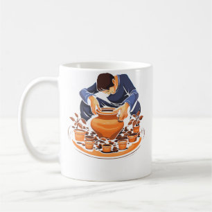 Mug Potier en argile céramique Artiste en céramique