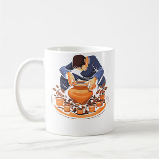 Mug Potier en argile céramique Artiste en céramique