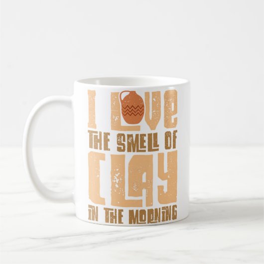 Mug Potiers Je suis amateur de l'odeur de l'argile Pot (Gauche)