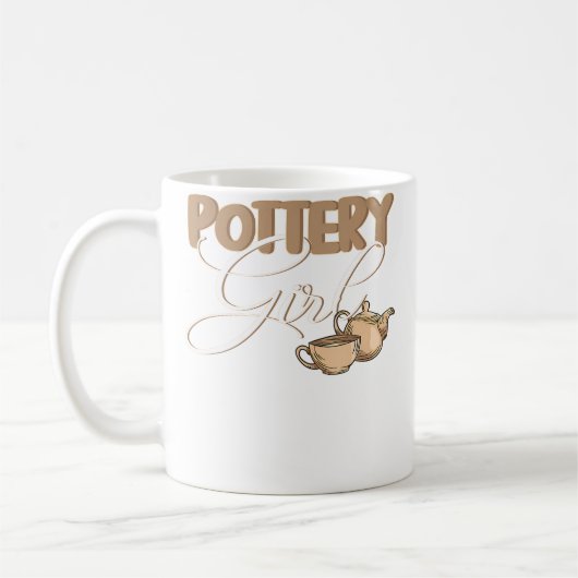 Mug Potiers Poterie Fille Argile (Gauche)