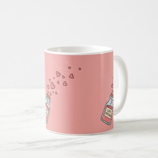 Mug Potion d'amour mignonne (Devant droit)