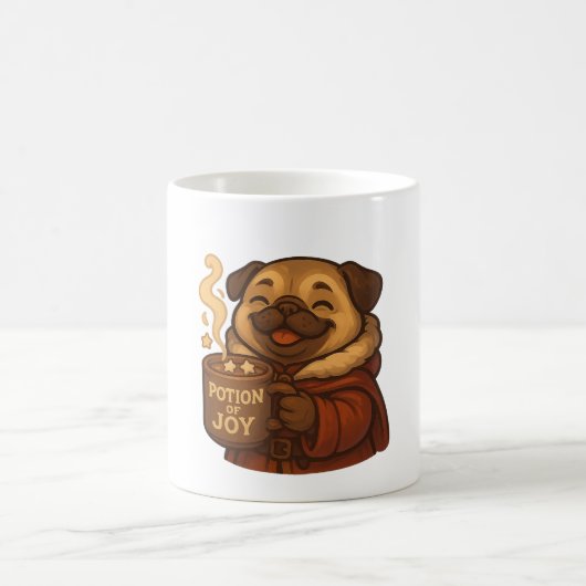 Mug Potion of Joy Pug Art | Cute Christmas Dog Design (Centre)