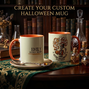 Mug Potion Squelette Rétro Personnalisé Épouvante