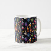 Mug Potions poison colorées Bouteilles Halloween (Devant droit)