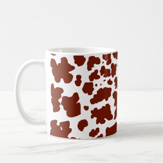Mug Pots Brown de vache modernes Imprimer (Gauche)