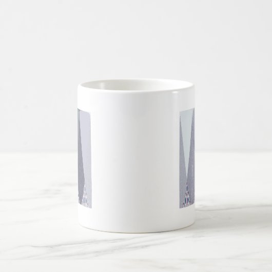 Mug Pots Chevron Gris Cendré Imprimer (Centre)