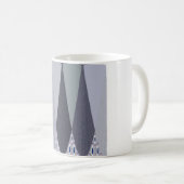Mug Pots Chevron Gris Cendré Imprimer (Devant droit)