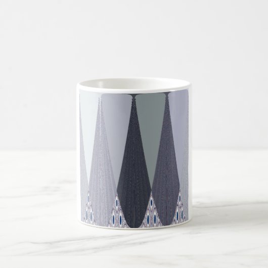 Mug Pots Chevron Gris Cendré Imprimer (Centre)
