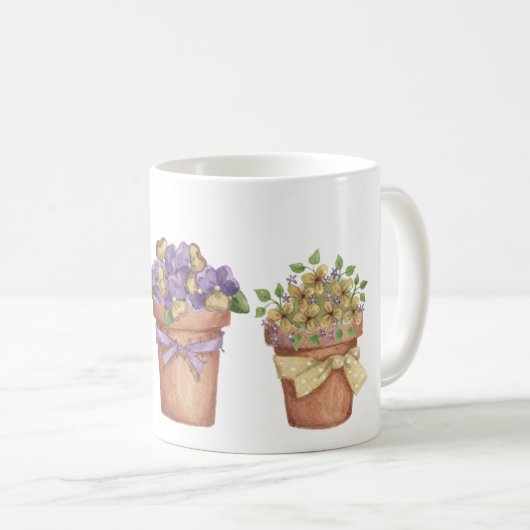 Mug Pots de fleurs (Devant droit)