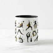 Mug Pots de yoga Noir & Or (Centre)