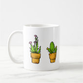 Mug pots plantes de cactus verts (Gauche)