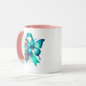 Mug POTS Warrier | Ruban de sensibilisation Dysautonom (Devant gauche)