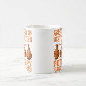 Mug Pottery - Easily Distracted By Pottery And Dogs (Centre)