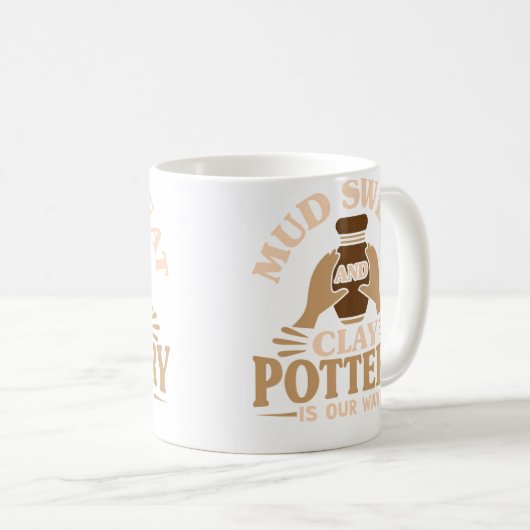 Mug Pottery Makers Mud Sweat And Clay Pottery Clay (Devant droit)