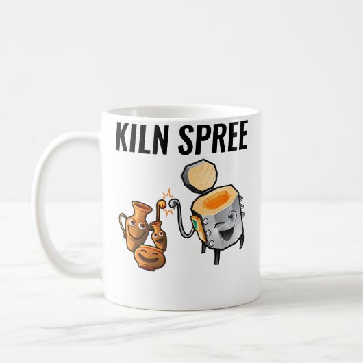 Mug Pottery T Shirt For Artists - Original Kiln Spree  (Gauche)