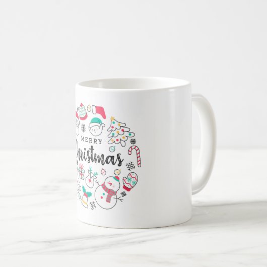 Mug Poubelles de Noël (Devant droit)