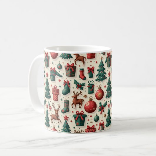 Mug Poubelles de Noël (Devant gauche)
