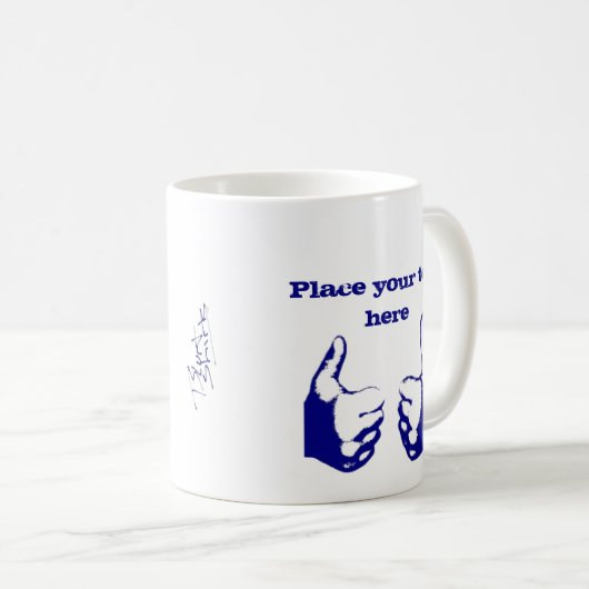 Mug Pouce vers le haut (Devant droit)