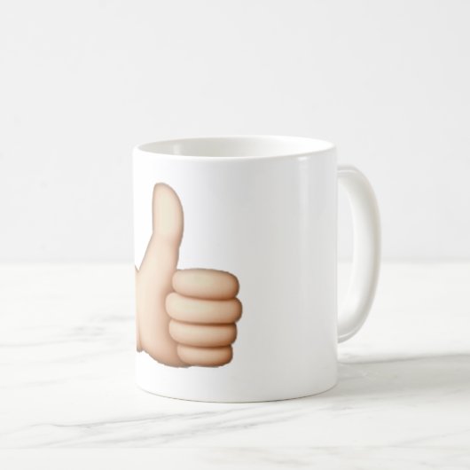 Mug Pouce vers le haut - Emoji (Devant droit)