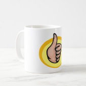 Mug Pouce vers le haut Gesture (Devant gauche)