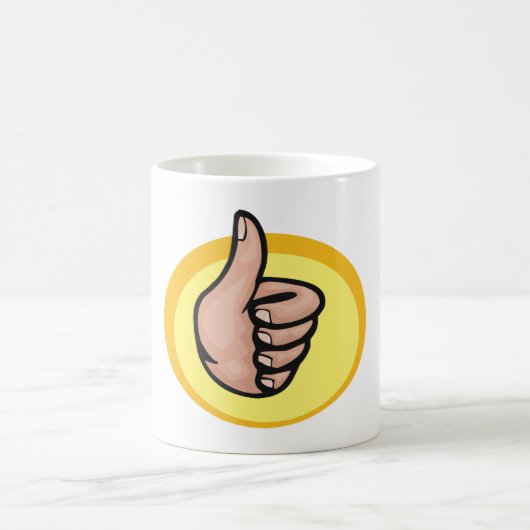 Mug Pouce vers le haut Gesture (Centre)