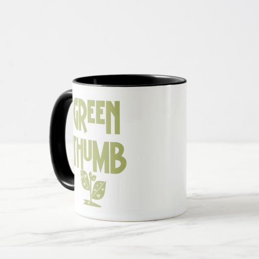 Mug Pouce verte (Devant gauche)