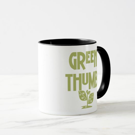 Mug Pouce verte (Devant droit)