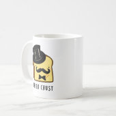 Mug Poudre de pain drôle de croûte supérieure (Devant gauche)