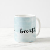 Mug Poudre moderne bleu typographie inspirationnelle (Devant droit)