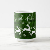 Mug Poudre Père Noël verte et bouillie de café de renn (Centre)