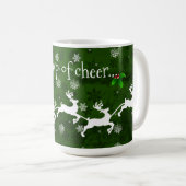 Mug Poudre Père Noël verte et bouillie de café de renn (Devant droit)