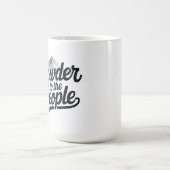 Mug "Poudre pour le peuple" Snowboard & Ski rétro (Centre)