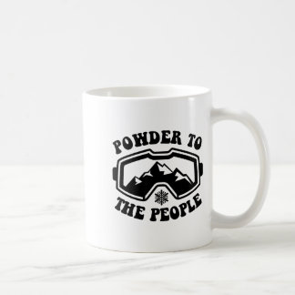 Mug Poudre pour les gens qui font du ski sports d'hive