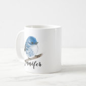 Mug Poudrière bleue personnalisée (Devant gauche)