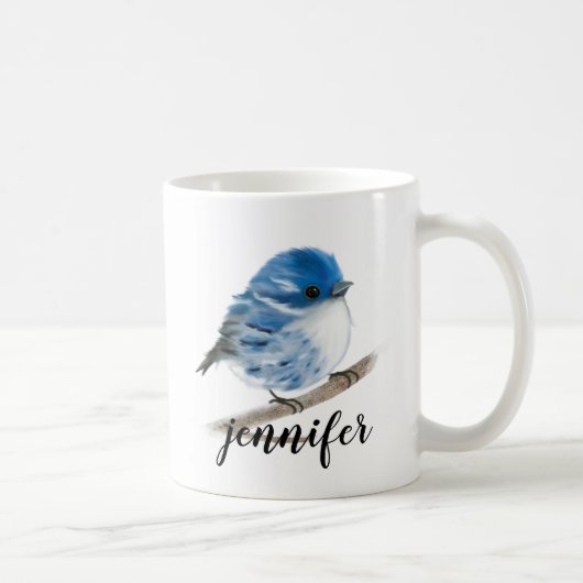 Mug Poudrière bleue personnalisée (Droite)