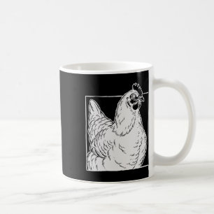 Mug Poule Australorp noire - Art de ferme vintage