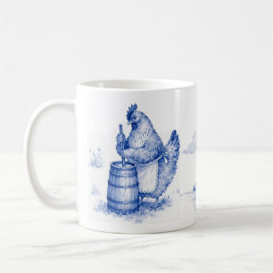 Mug Poule barattant du beurre - Enterrement de vie de