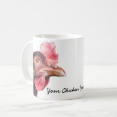 Mug Poule de couche faite varier le pas par rouge (Devant gauche)