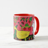 Mug "Poule de jardin et ses amis" (Devant droit)