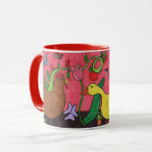 Mug "Poule de jardin et ses amis" (Devant gauche)