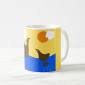 Mug Poule d'eau et poussin (Devant droit)