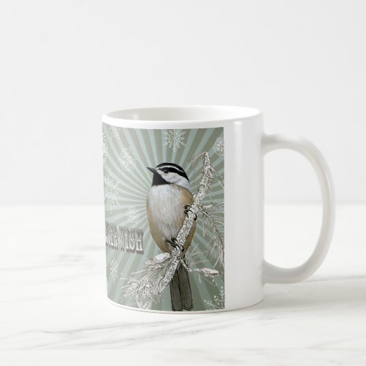 Mug poule d'hiver vintage moderne (Droite)