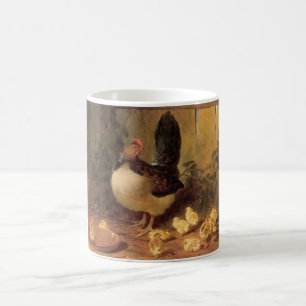 Mug Poule mère fière et ses poussins (Bébés poulets)