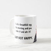 Mug Poule parlante de couche de roche barrée par (Devant gauche)