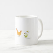 Mug Poule rouge dans le jardin (Devant droit)