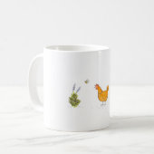 Mug Poule rouge dans le jardin (Devant gauche)