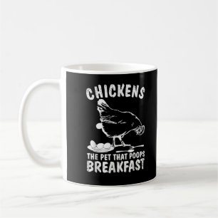 Mug Poules Drôles Animaux de Compagnie Crotte Petit Dé