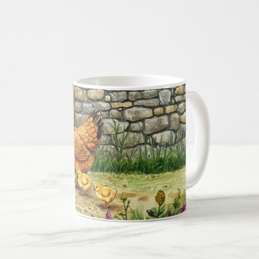 Mug Poules et poules (Devant droit)