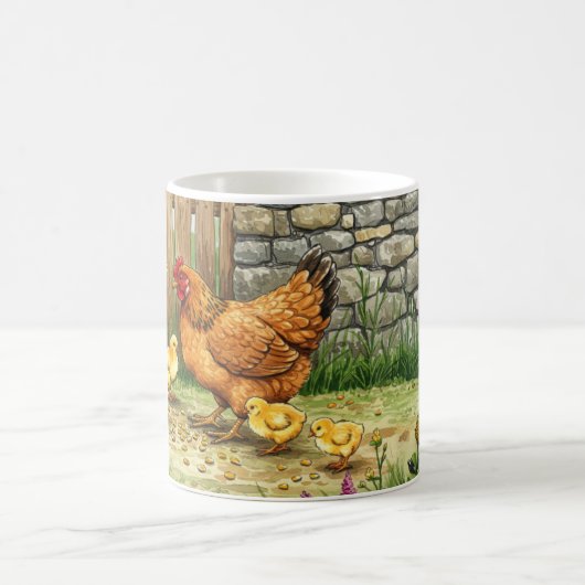 Mug Poules et poules (Centre)